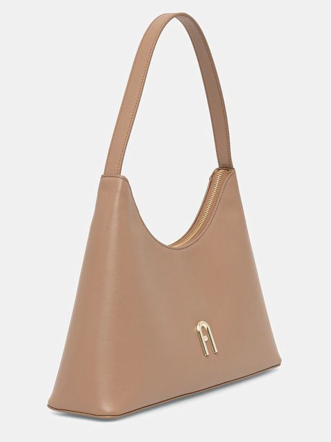 Furla torebka skórzana Diamente S Shoulder kolor brązowy WB00782 AX0733 4489S - zdjęcie produktu nr 2