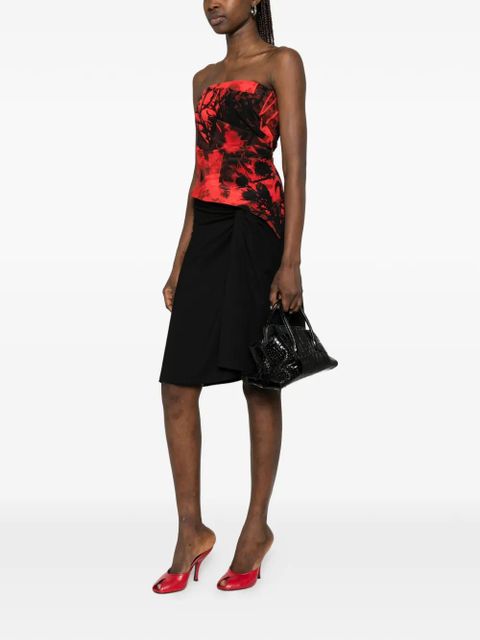 Alexander McQueen floral top - Red - zdjęcie produktu nr 2