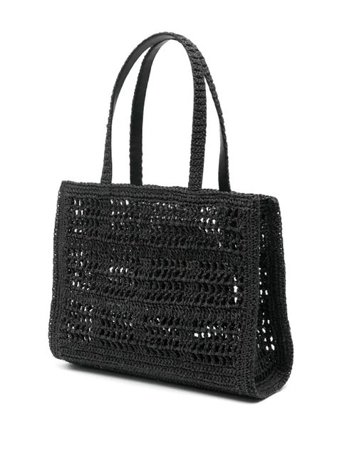 Tory Burch small Ella crochet tote bag - Black