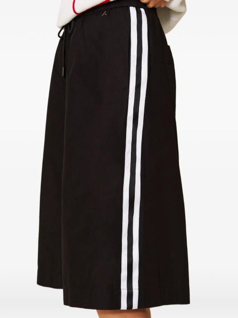 TWINSET stripe-detail shorts - Black