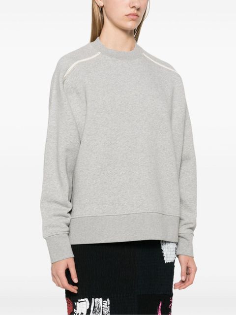 Moncler mélange-effect sweatshirt - Grey