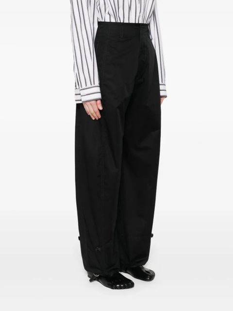 LEMAIRE cotton trousers - Black - zdjęcie produktu nr 2