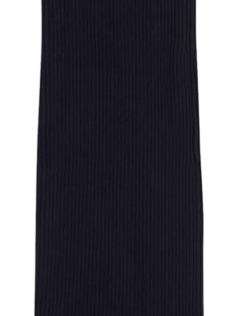 Balenciaga ribbed maxi skirt - Blue