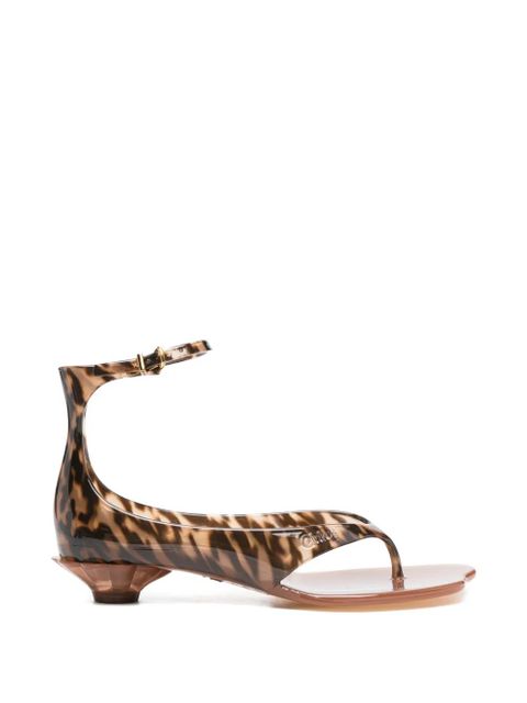 Chloé leopard-print sandals - Brown - zdjęcie produktu nr 1
