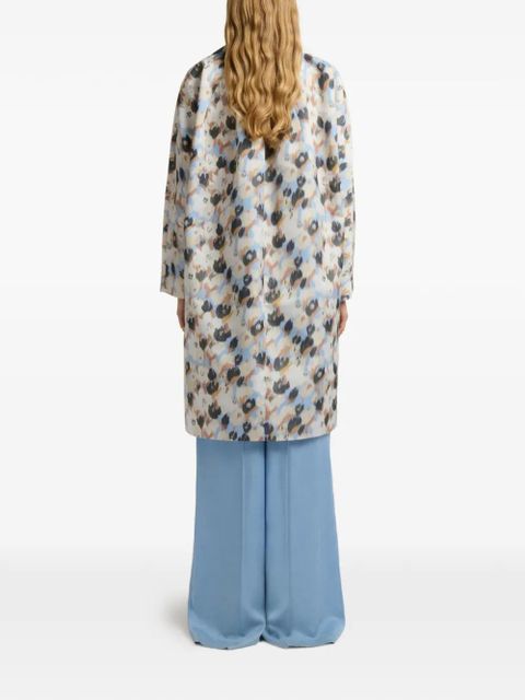 Marni printed button parka coat - Neutrals