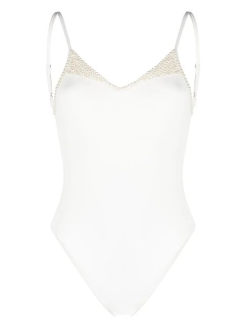 TWINSET scoop-neck one-piece - White - zdjęcie produktu nr 1