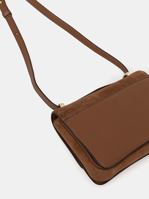 BOSS torebka zamszowa BOSS BEYOND Crossb S