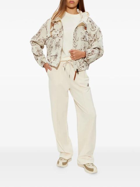 Moncler Nepeta floral-print hooded jacket - Neutrals - zdjęcie produktu nr 2