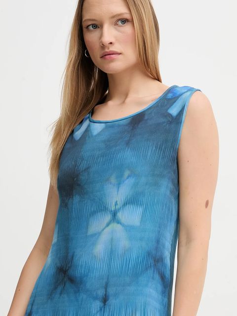 Sandro Ferrone sukienka kolor niebieski midi rozkloszowana S32XBEMABELLE