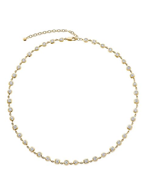 Monica Vinader diamond-embellishment necklace - Gold