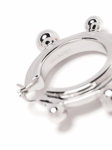 Missoma medium sphere hoop earrings - Silver - zdjęcie produktu nr 2