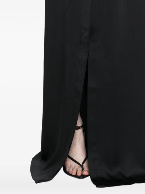 TOM FORD halter-neck belted maxi dress - Black