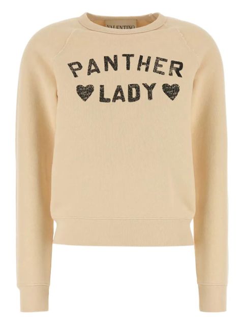 Valentino Garavani graphic-print cotton sweatshirt - Neutrals - zdjęcie produktu nr 1