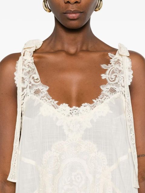ZIMMERMANN lace-trimmed slip dress - Neutrals