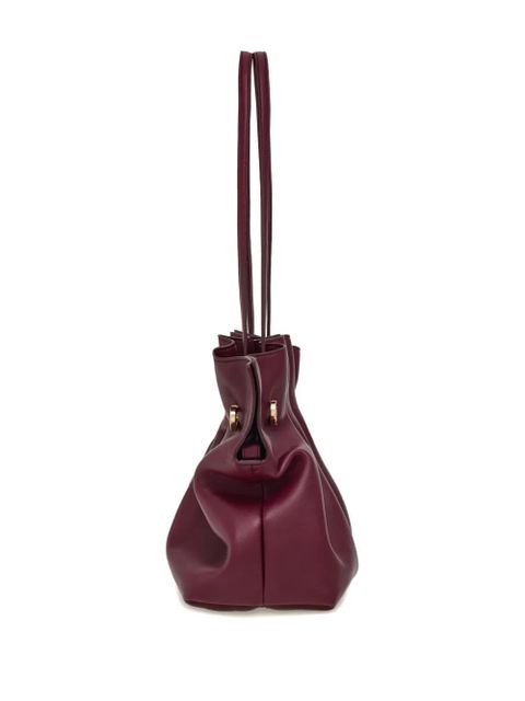 Ferragamo medium soft double-Gancini shoulder bag - Red