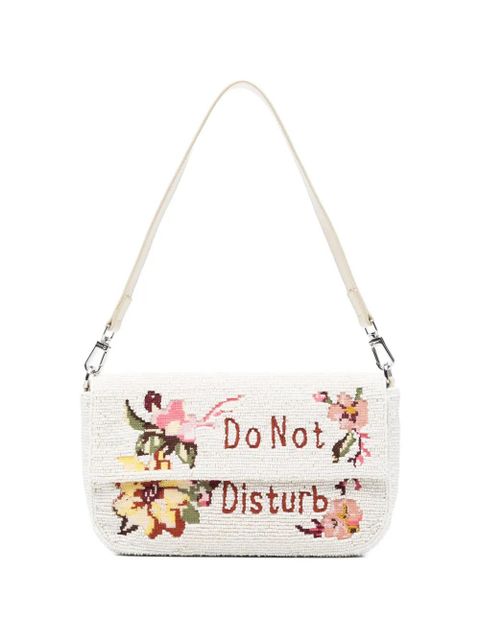 STAUD Timmy floral beaded shoulder bag - White - zdjęcie produktu nr 1