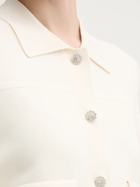 OUI kardigan damski kolor beżowy lekki 92056