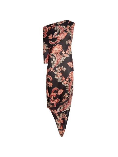 ETRO printed one-shoulder dress - Black - zdjęcie produktu nr 2