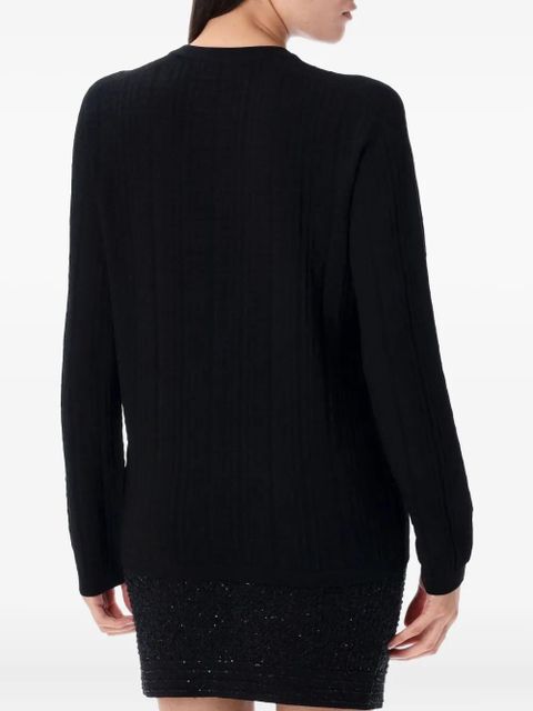 Balmain monogram button-embellished sweater - Black - zdjęcie produktu nr 2