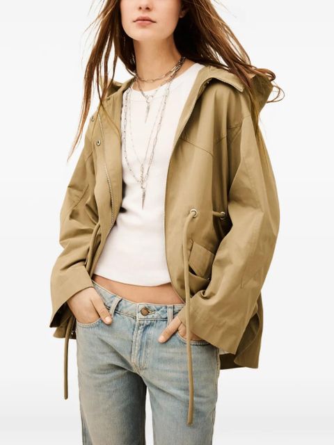 Ba&Sh Ilio hooded drawstring jacket - Neutrals