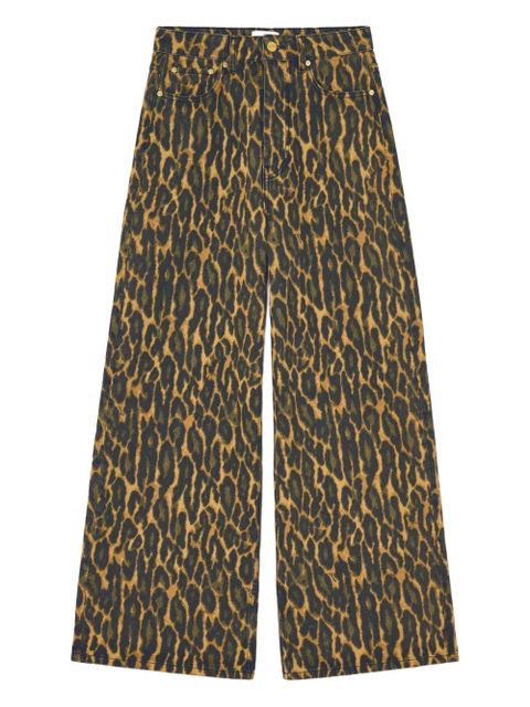 GANNI leopard-print jeans - Brown - zdjęcie produktu nr 1