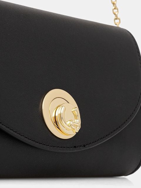 Coccinelle torebka skórzana NIKLA SMOOTH kolor czarny E1 TOB 15 01 01