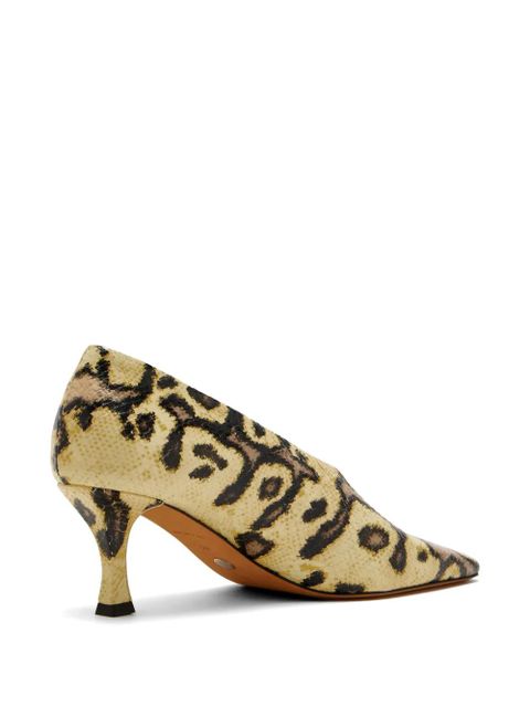 Proenza Schouler Trap animal-print pumps - Neutrals