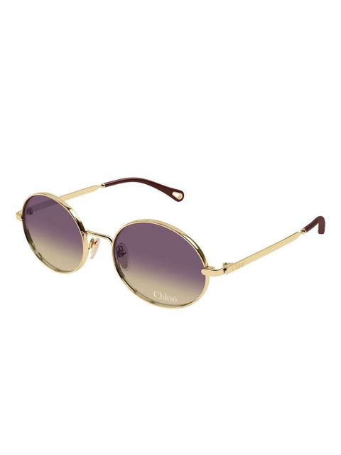 Chloé Eyewear CH0326S round-frame sunglasses - Gold - zdjęcie produktu nr 1