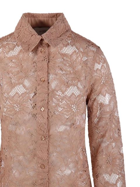 Sportmax Dentice lace shirt - Neutrals