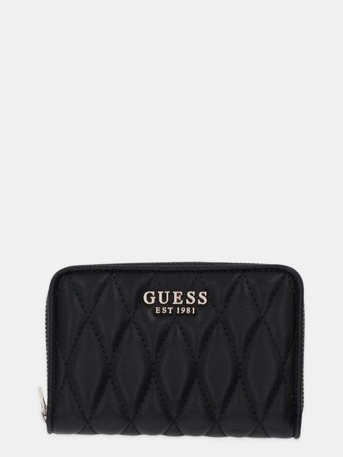 Guess portfel VALLA damski kolor czarny SWQG81 22140