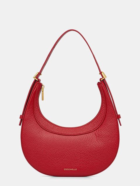 Coccinelle torebka skórzana kolor czerwony E5 PIP 53 01 01 - zdjęcie produktu nr 1