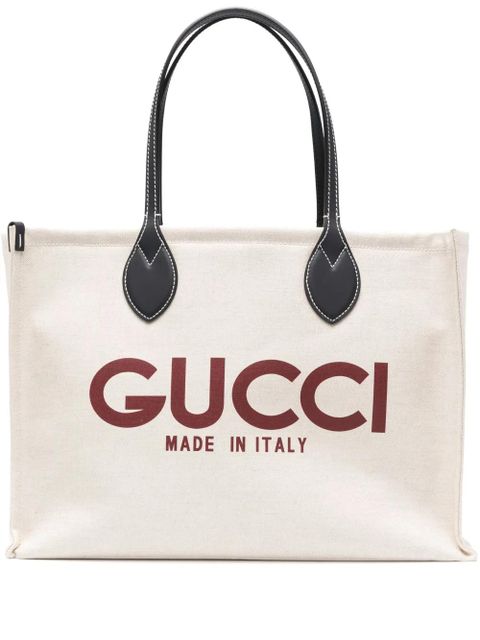 Gucci medium Gucci-print tote bag - Neutrals - zdjęcie produktu nr 1