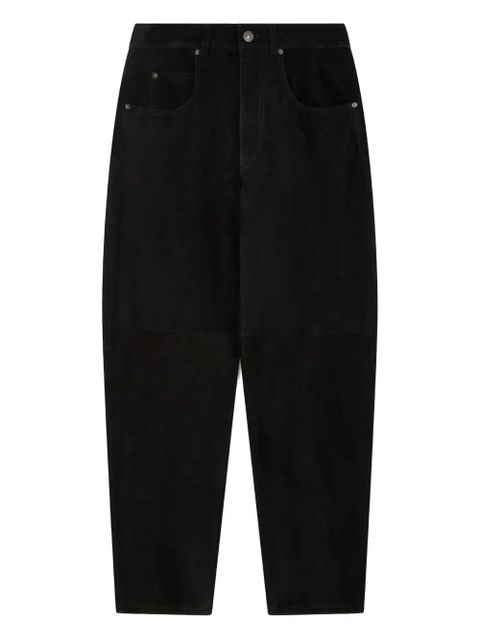 ISABEL MARANT suede trousers - Black - zdjęcie produktu nr 1
