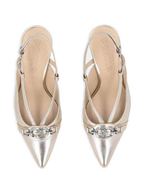 PINKO slingback-strap pumps - Gold