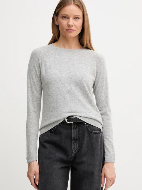 United Colors of Benetton sweter z domieszką wełny damski kolor szary 1035D1P17 - zdjęcie produktu nr 1