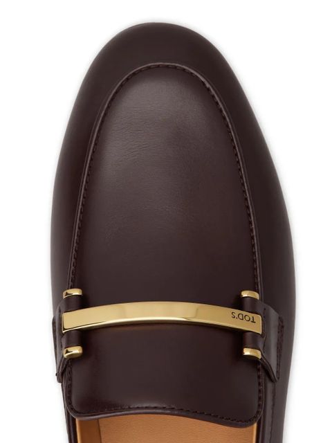 Tod's leather loafers - Red