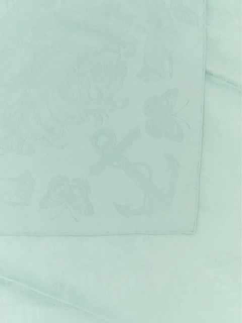 Alexander McQueen Sailor Tattoo-jacquard scarf - Green - zdjęcie produktu nr 2