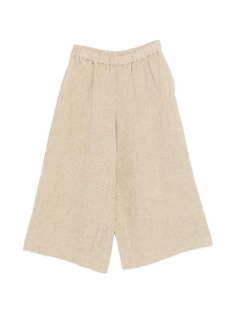 Comme Des Garçons elasticated-waist cropped trousers - Neutrals - zdjęcie produktu nr 1