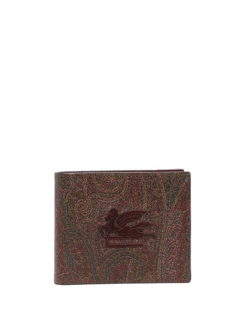 ETRO logo-embroidered leather wallet - zdjęcie produktu nr 1