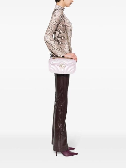 Gucci small GG-Marmont leather bag - Pink