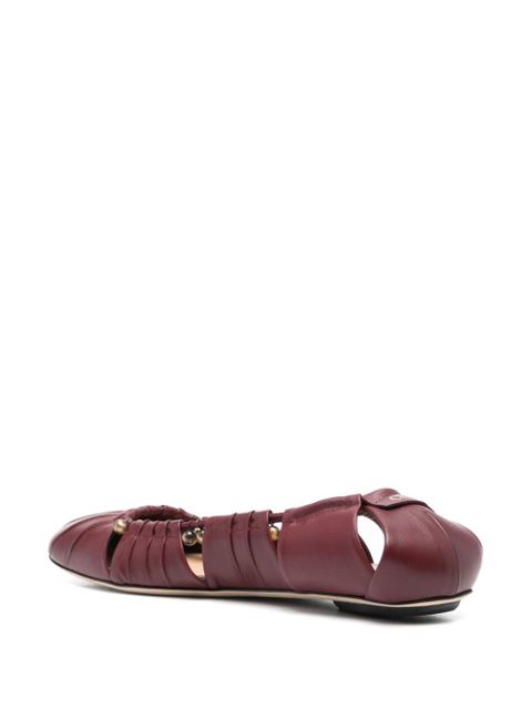 Chloé Luna Naked ballet flats - Red - zdjęcie produktu nr 2