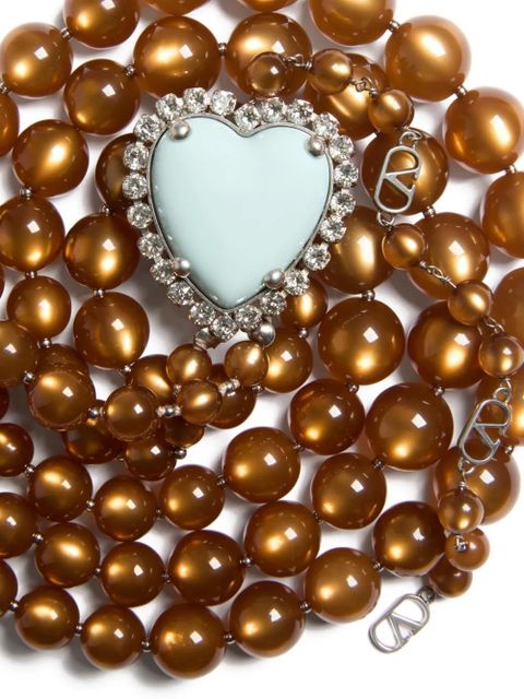 Valentino Garavani Coeur Hyperbole heart-motif necklace - Silver