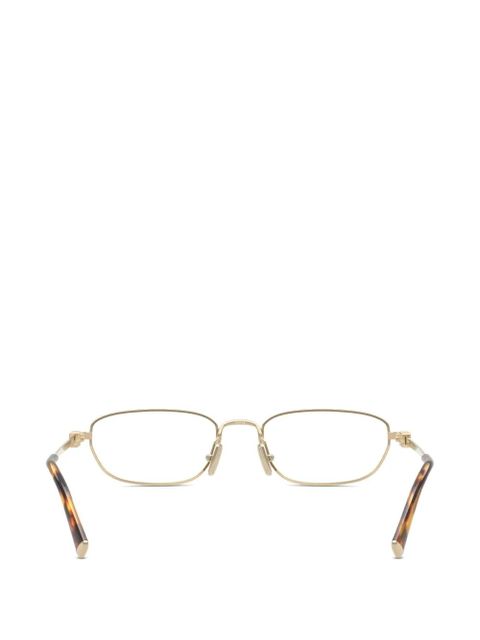 Miu Miu Eyewear rectangle-frame glasses - Gold