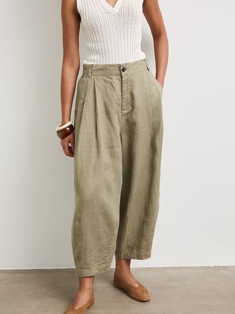 Medicine spodnie slouchy damskie lniane - zdjęcie produktu nr 1