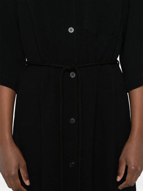 Nanushka belted shirt dress - Black