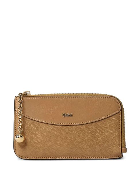 Chloé zip-around chain wallet - Neutrals - zdjęcie produktu nr 1