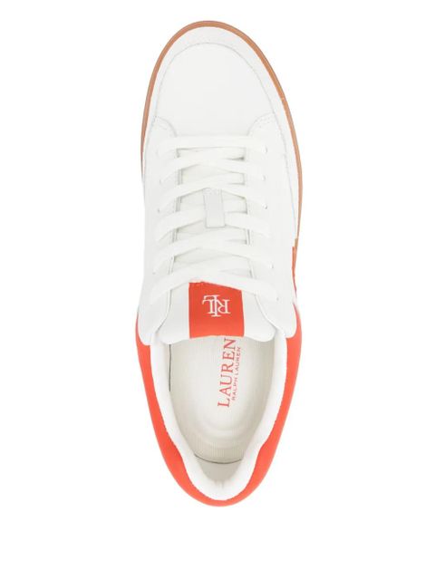 Lauren Ralph Lauren embossed-logo sneakers - White - zdjęcie produktu nr 2