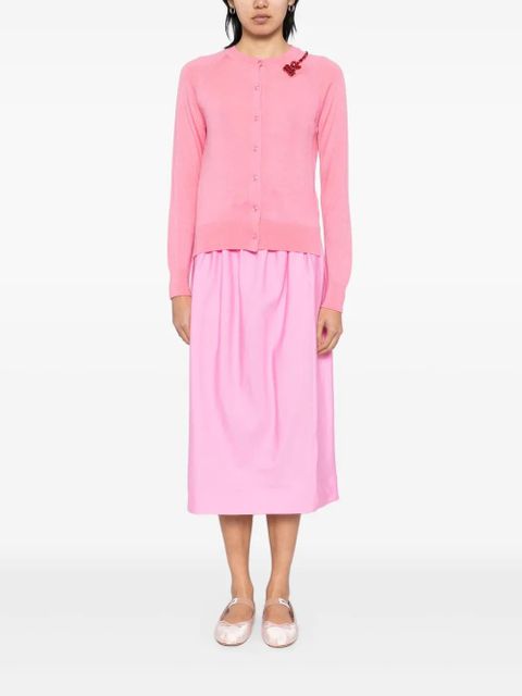 Simone Rocha elasticated gathered ruffle tulip skirt - Pink - zdjęcie produktu nr 2