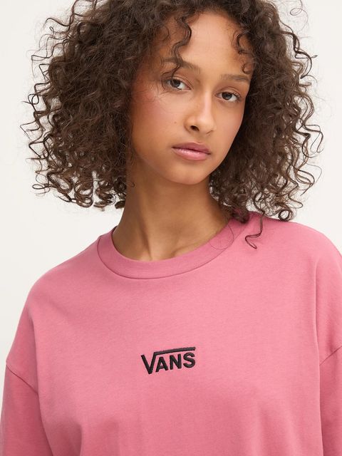 Vans sukienka bawełniana kolor różowy mini oversize VN0A4RU2ZRY1 - zdjęcie produktu nr 2