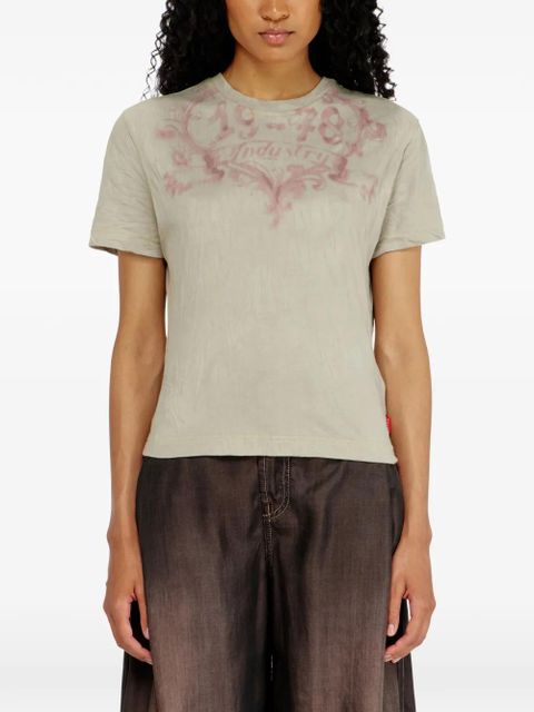 Diesel graphic-print cotton T-shirt - Neutrals